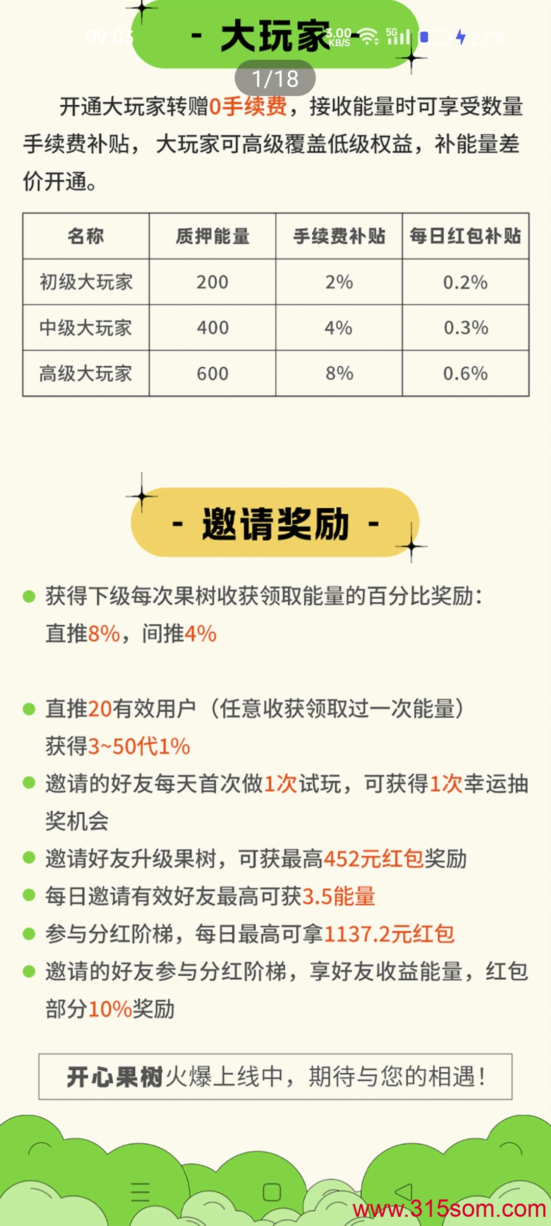 开心果树【西瓜文化旗下平台】走我码扶持3能量爬墙!(3) 开心果树【西瓜文化旗下平台】走我码扶持3能量爬墙!(3)