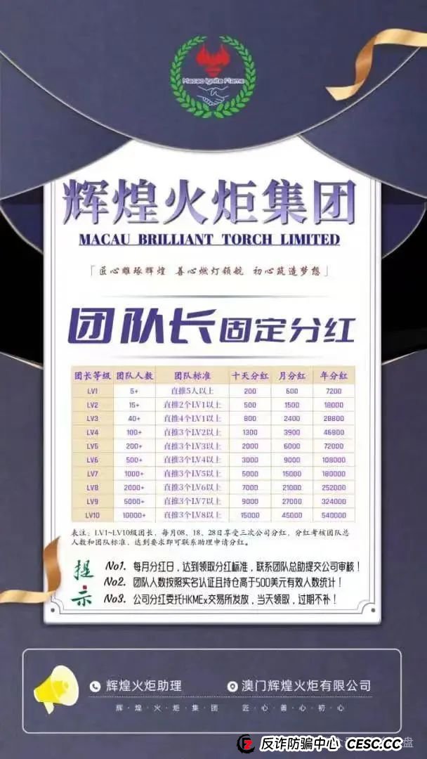 【辉煌火炬集团】是资金盘吗?(3) 【辉煌火炬集团】是资金盘吗?(3)