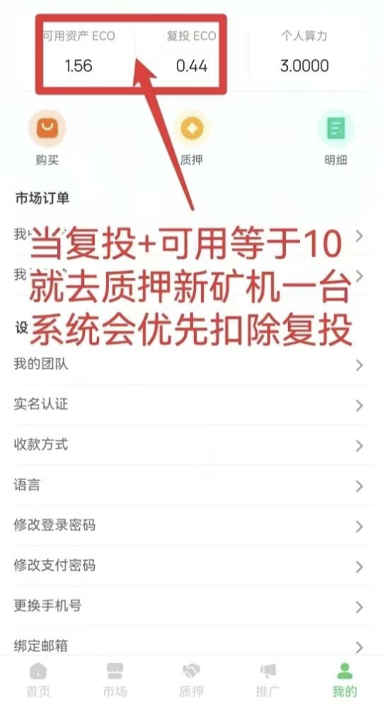 零撸ECO，20米一个，自动释放，持续上涨(3)