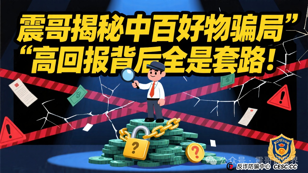震哥揭秘「中百好物」骗局:高回报背后全是套路!(1) 震哥揭秘「中百好物」骗局:高回报背后全是套路!(1)