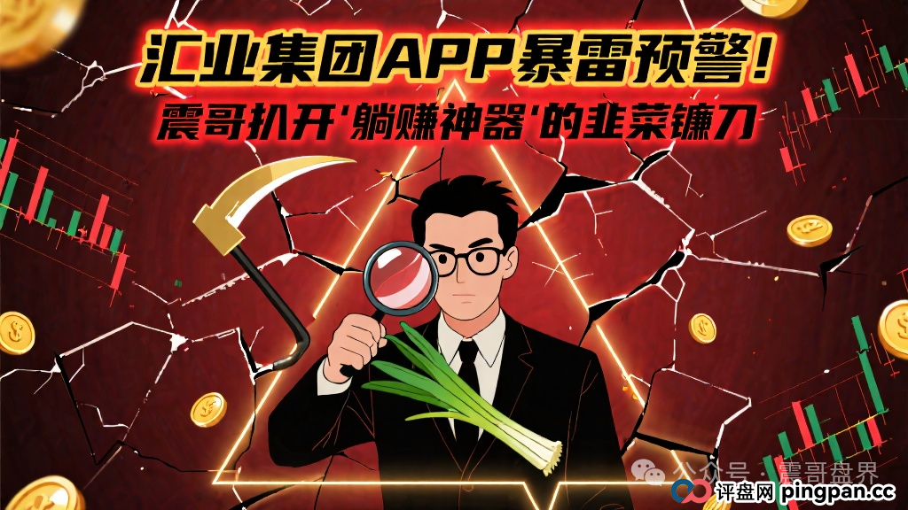 汇业集团APP暴雷预警!震哥扒开这个"躺赚神器"的韭菜镰刀(1) 汇业集团APP暴雷预警!震哥扒开这个"躺赚神器"的韭菜镰刀(1)