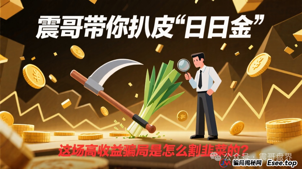 震哥带你扒皮“日日金”:这场高收益骗局是怎么割韭菜的?(1) 震哥带你扒皮“日日金”:这场高收益骗局是怎么割韭菜的?(1)