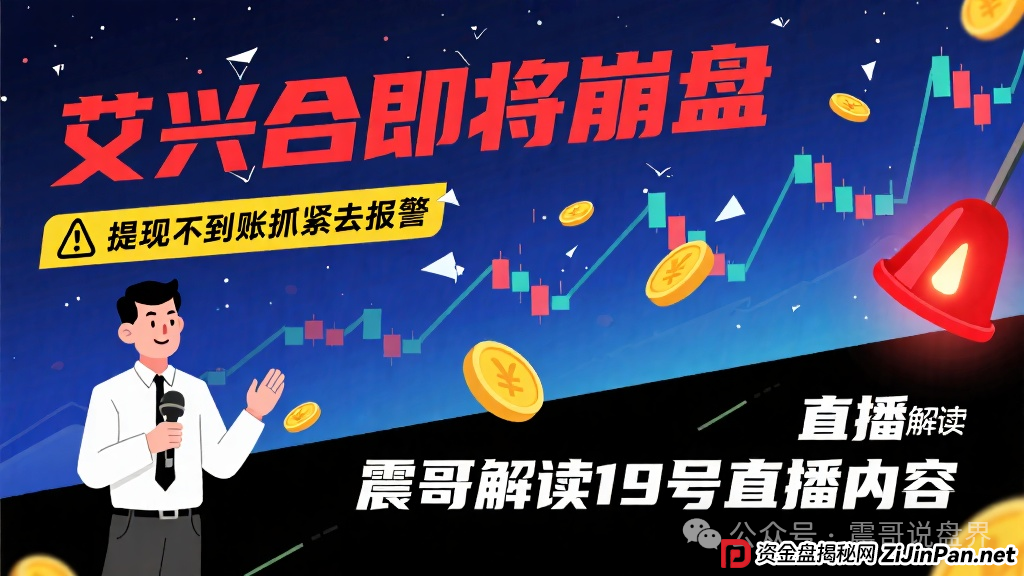 艾兴合即将崩盘,提现不到账抓紧去报警,震哥解读19号直播内容(1) 艾兴合即将崩盘,提现不到账抓紧去报警,震哥解读19号直播内容(1)