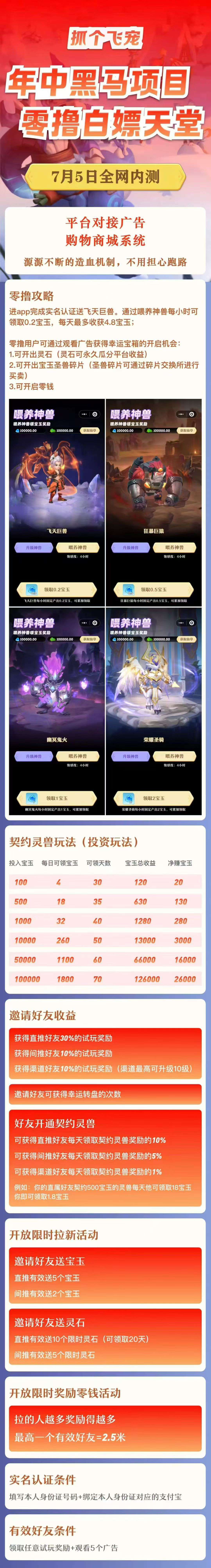 抓个飞宠零撸,保底收益高,注册奖励宝石玉。(3) 抓个飞宠零撸,保底收益高,注册奖励宝石玉。(3)