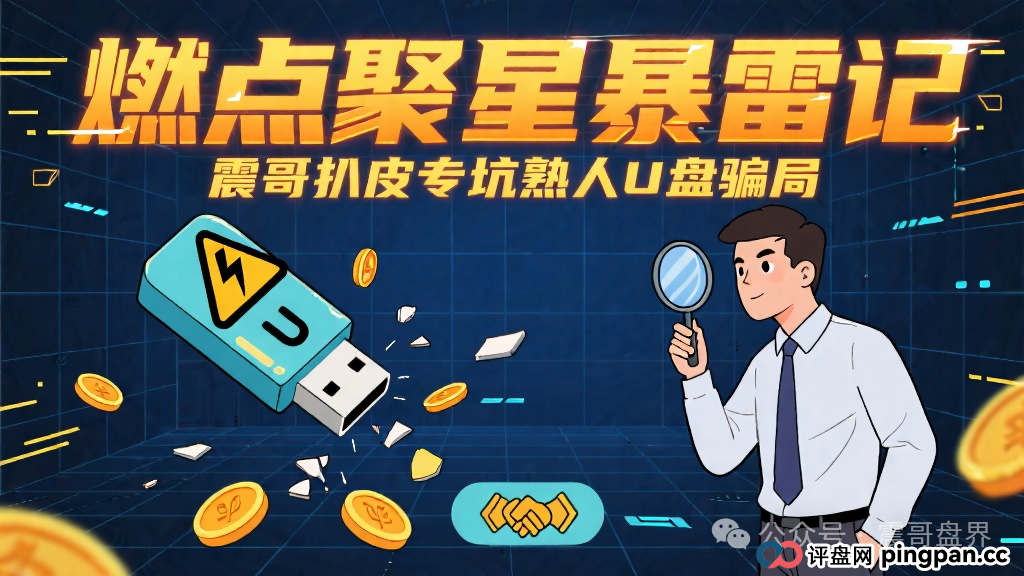 《燃点聚星暴雷记》:震哥带你扒皮这个专坑熟人的U盘骗局(1) 《燃点聚星暴雷记》:震哥带你扒皮这个专坑熟人的U盘骗局(1)