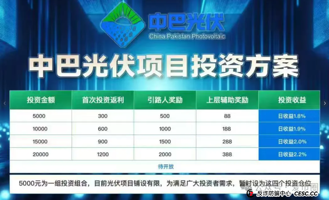 中巴光伏发电资金盘骗局曝光:高回报的光伏发电项目都是骗局,别信,马上崩盘!!(3) 中巴光伏发电资金盘骗局曝光:高回报的光伏发电项目都是骗局,别信,马上崩盘!!(3)
