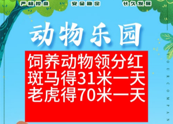 动物乐园扶持力度拉满，饲养升级动物（每日芬荭模式）(1)