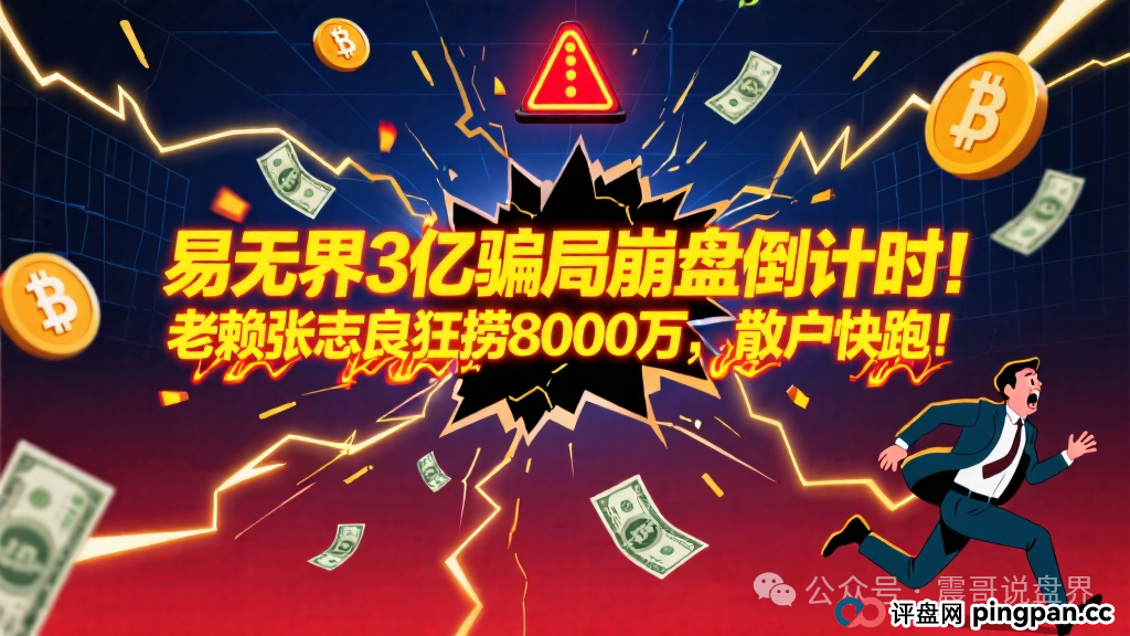 易无界3亿骗局崩盘倒计时!老赖张志良狂捞8000万,散户快跑!(1) 易无界3亿骗局崩盘倒计时!老赖张志良狂捞8000万,散户快跑!(1)
