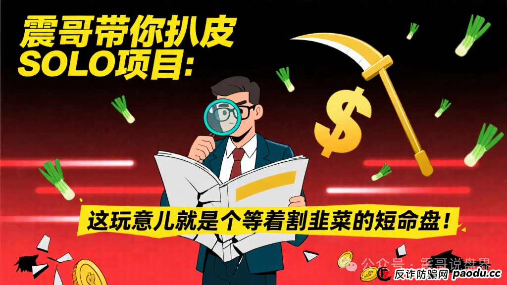 扒皮SOLO项目:这玩意儿就是个等着割韭菜的短命盘!(1) 扒皮SOLO项目:这玩意儿就是个等着割韭菜的短命盘!(1)