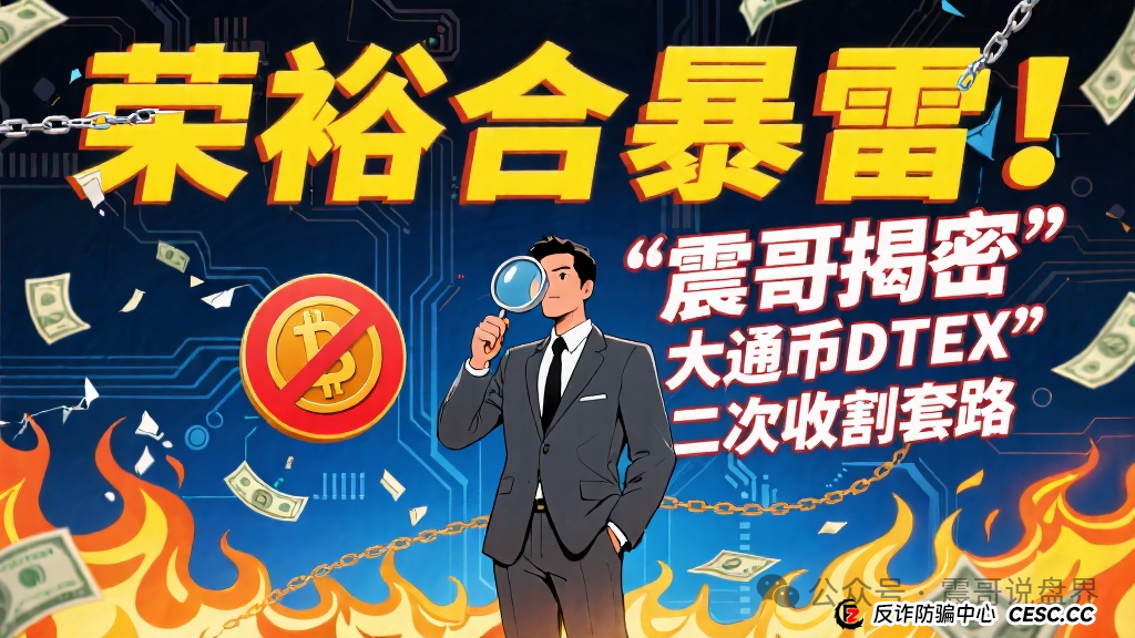 荣裕合暴雷!震哥带你扒皮“大通币DTEX”二次收割套路(1) 荣裕合暴雷!震哥带你扒皮“大通币DTEX”二次收割套路(1)