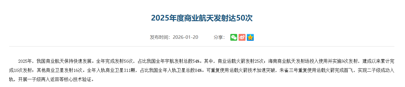 国家航天局:可重复使用运载火箭技术加速突破(1) 国家航天局:可重复使用运载火箭技术加速突破(1)