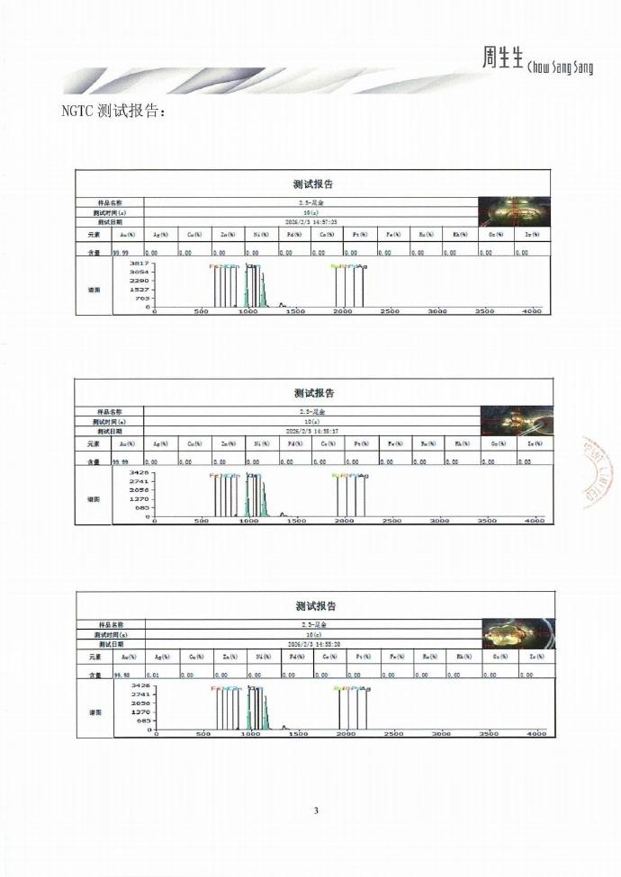 周生生再回应:检测显示同批次货品系足金(4) 周生生再回应:检测显示同批次货品系足金(4)