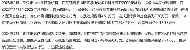 爱尔眼科卷入骗保风波：民营医疗“白马股”如何挽回信任裂痕？(9)