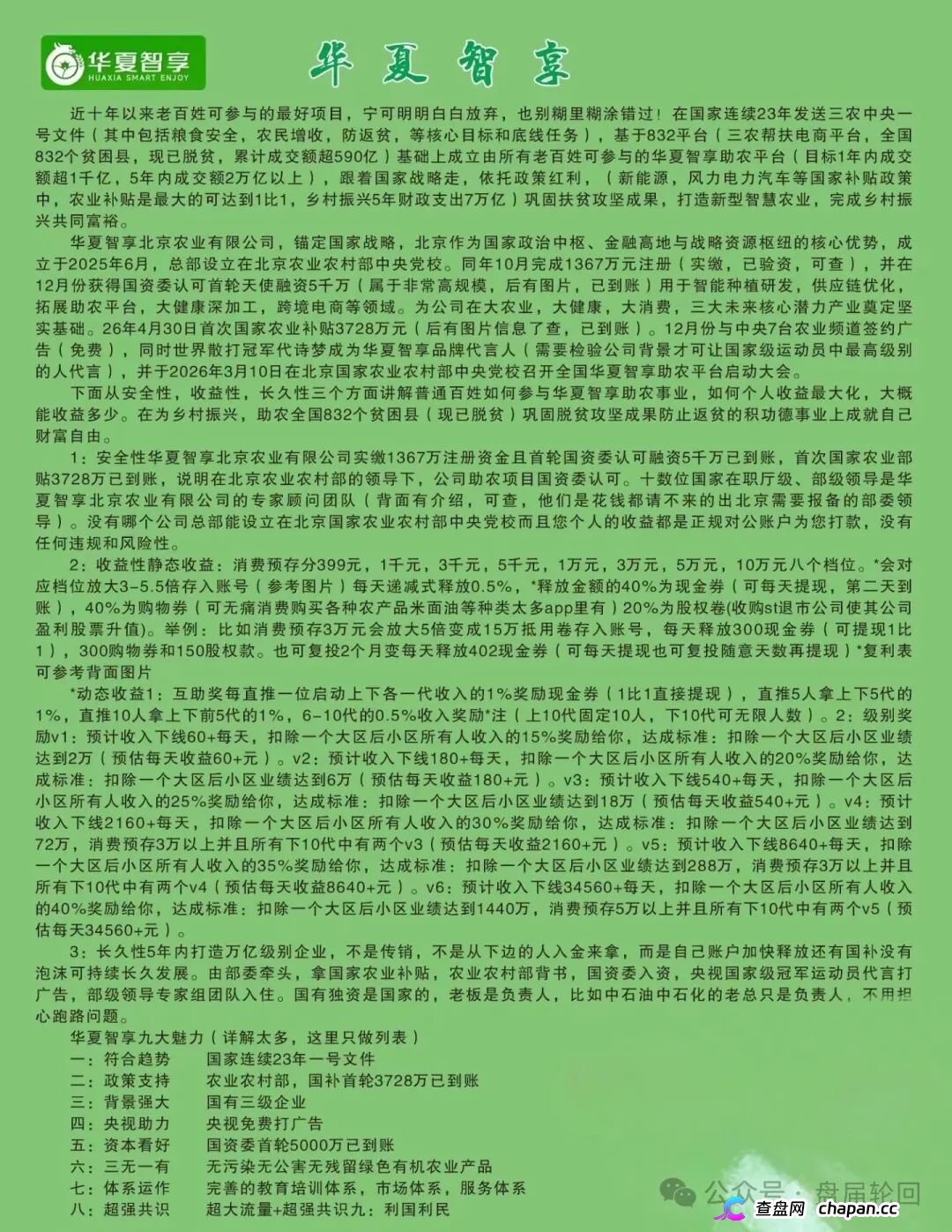重磅起底|“华夏智享·国农甄选”伪造乡村振兴国策:1367万自然人独资公司冒充国企,5万变50万全是数字游戏(2) 重磅起底|“华夏智享·国农甄选”伪造乡村振兴国策:1367万自然人独资公司冒充国企,5万变50万全是数字游戏(2)