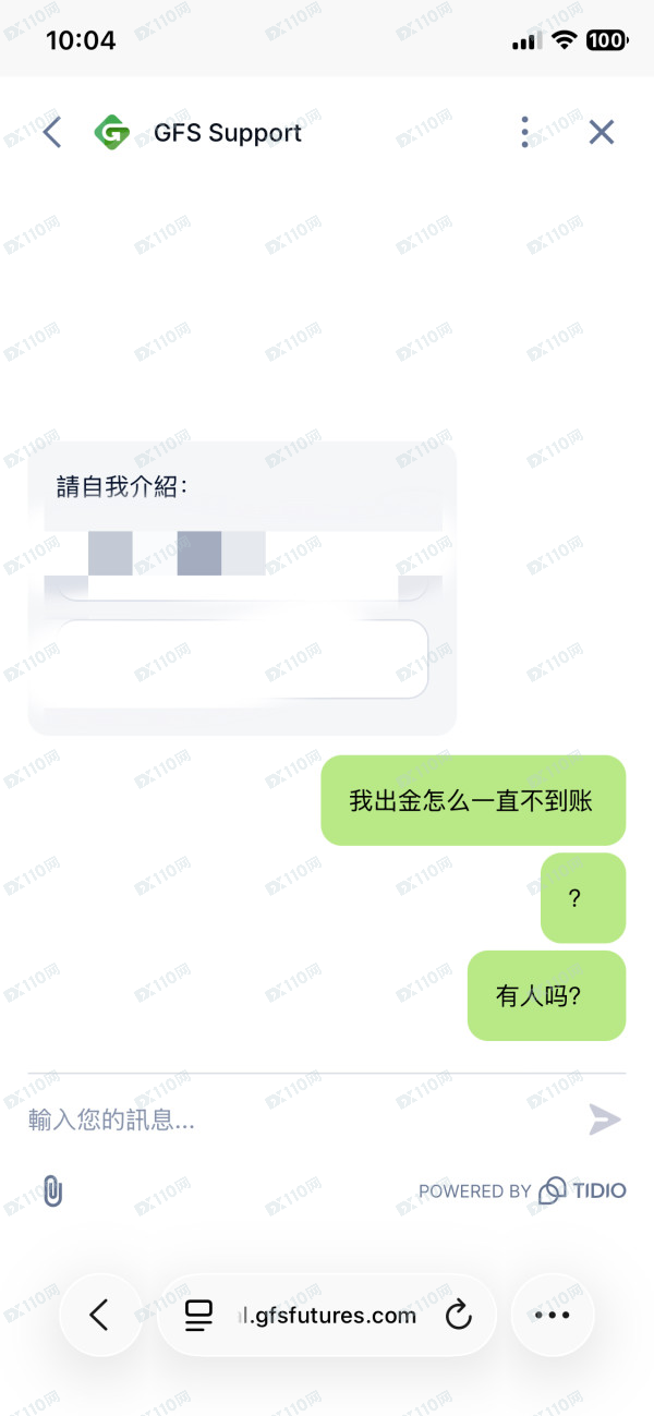 GLOBAL FUTURES SERVICES出金不到账(1)